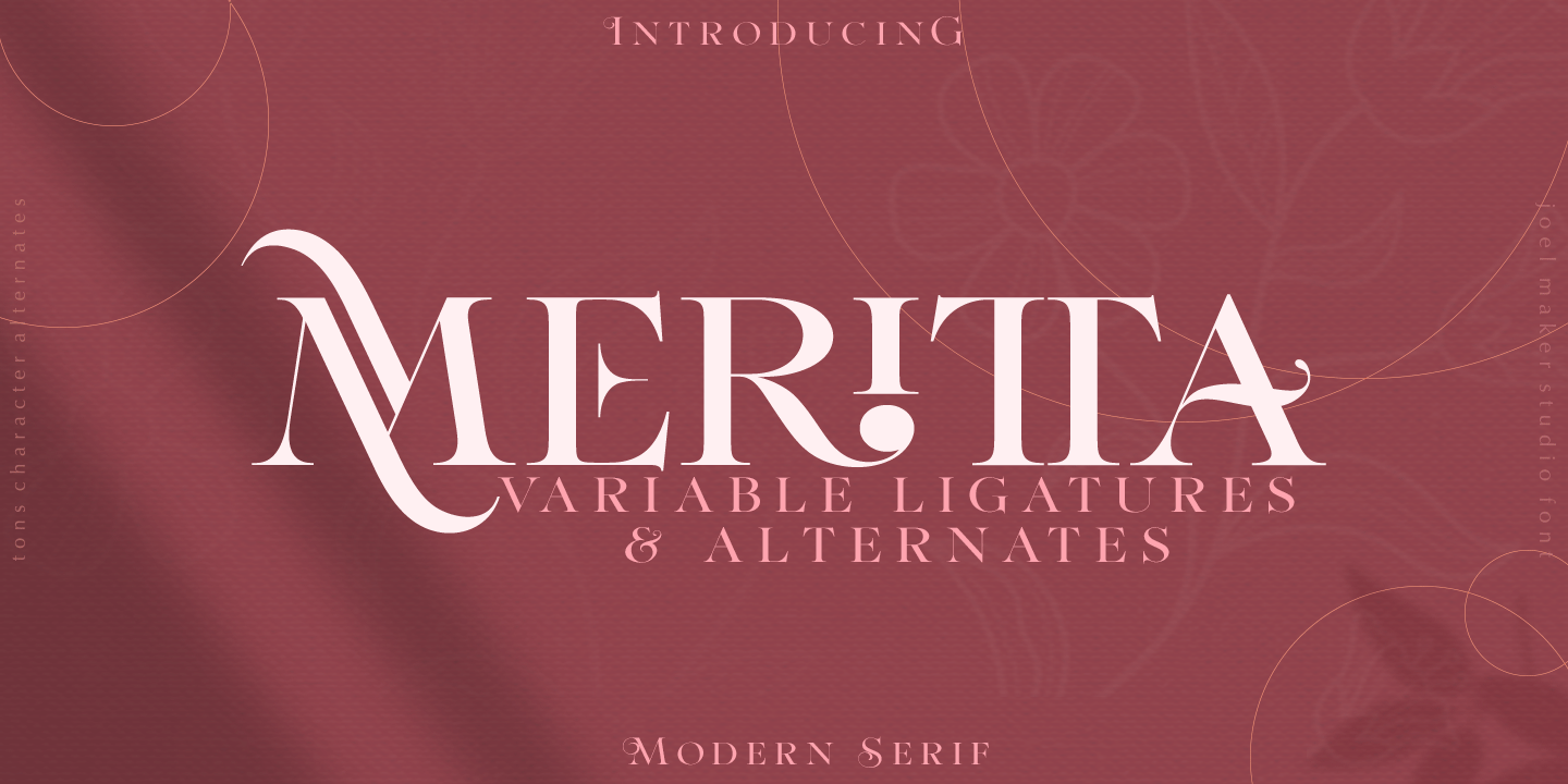 Пример шрифта Meritta Serif Regular